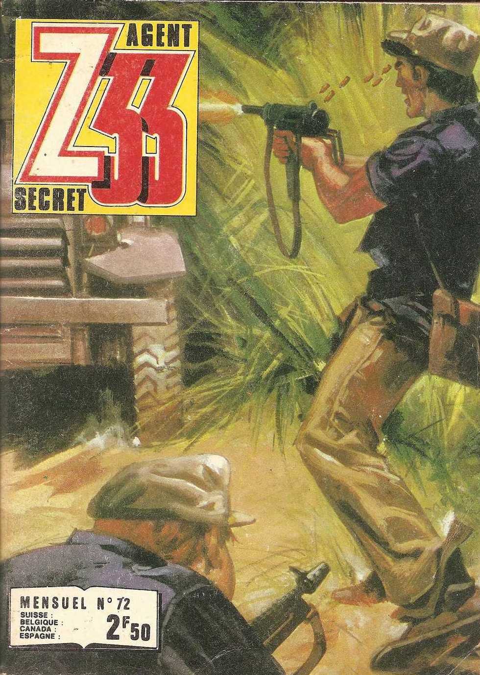 Scan de la Couverture Z 33 Agent Secret n 72